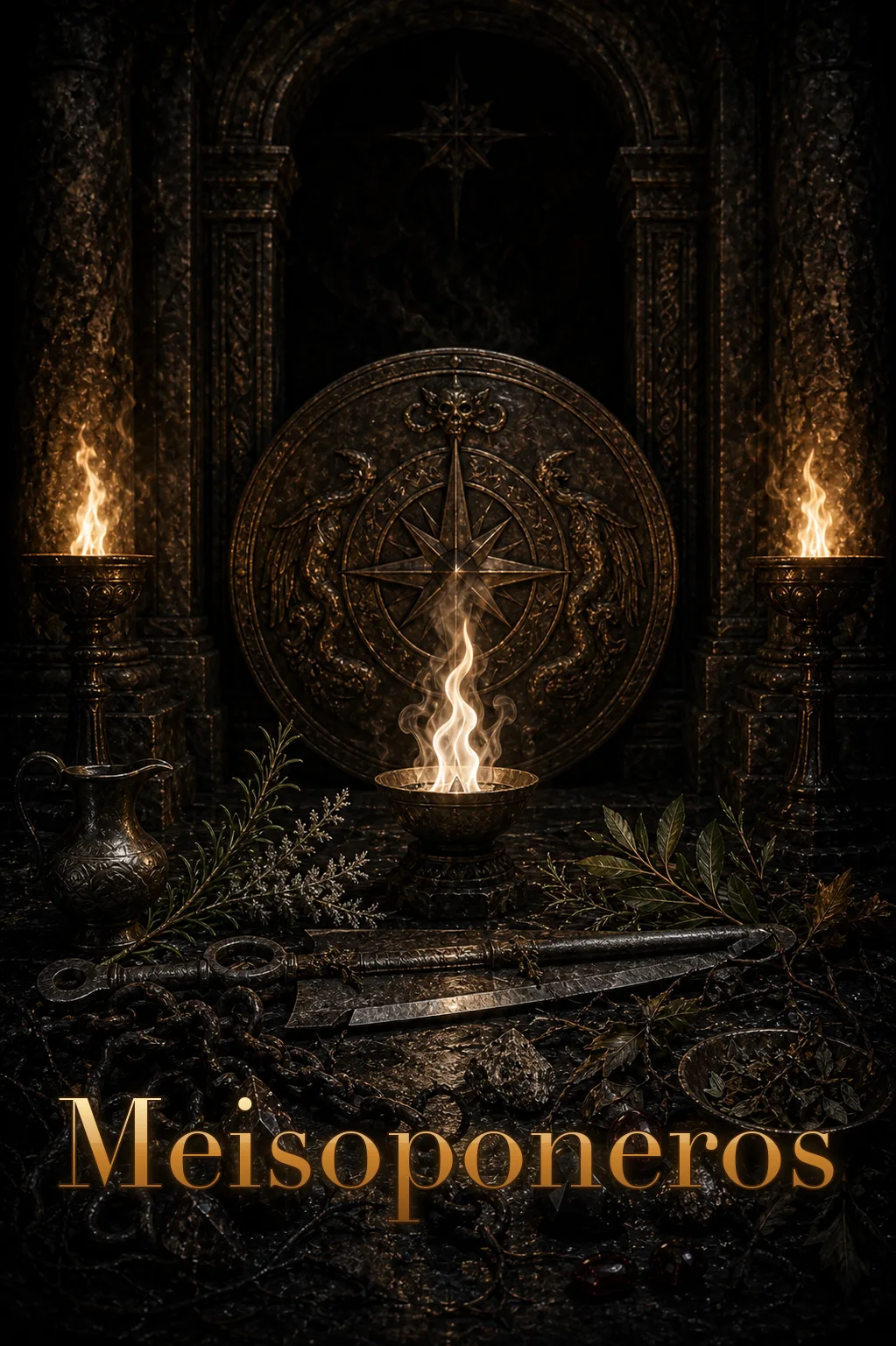 Imagem ritual do epíteto Meisoponeros