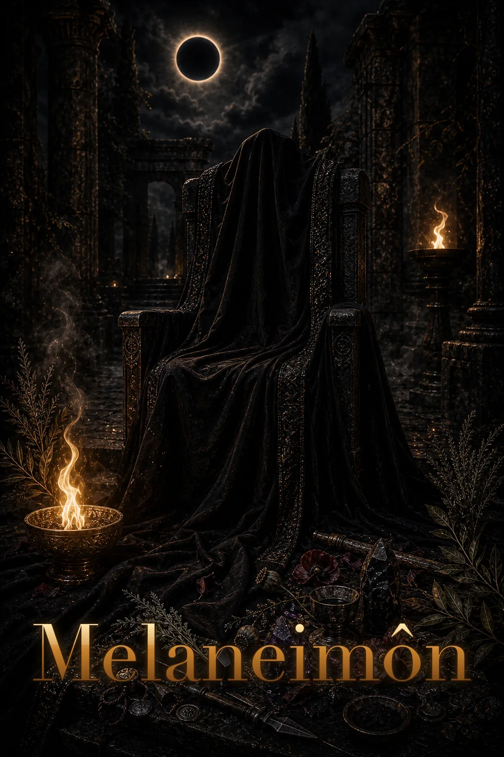 Imagem ritual do epíteto Melaneimôn