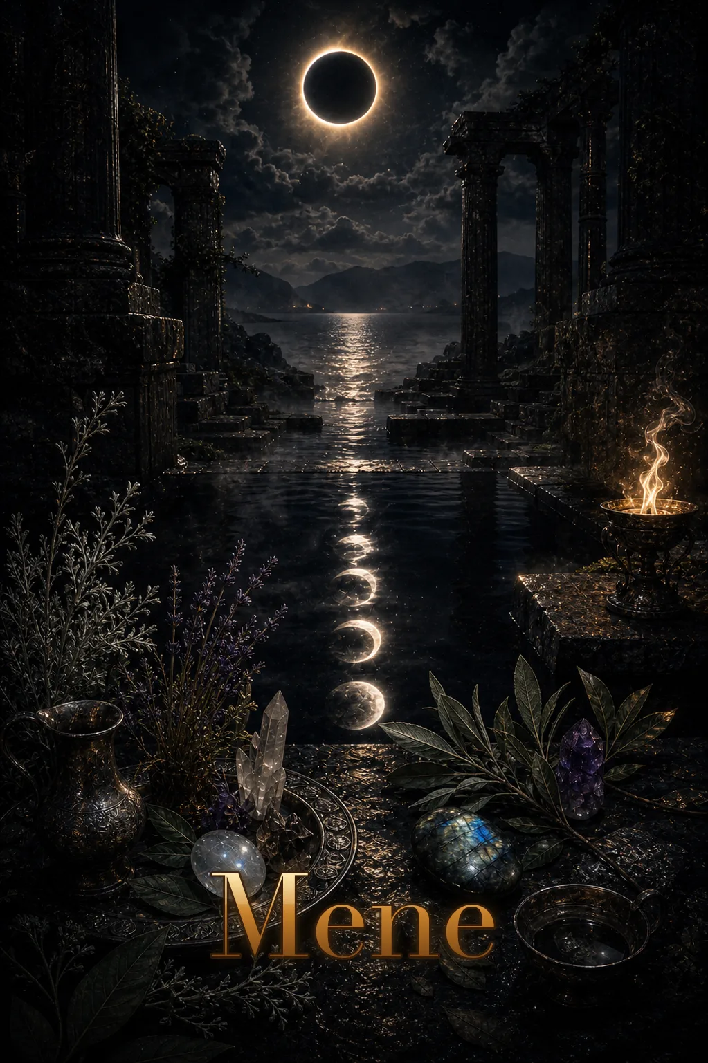 Imagem ritual do epíteto Mene