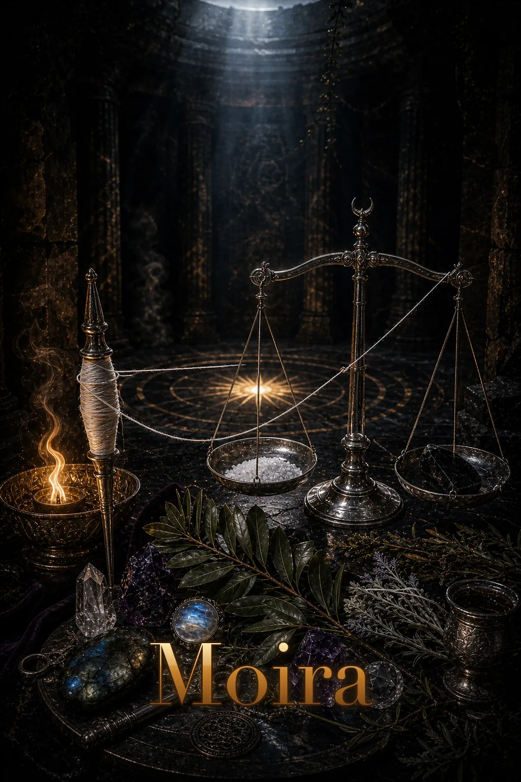 Imagem ritual do epíteto Moira
