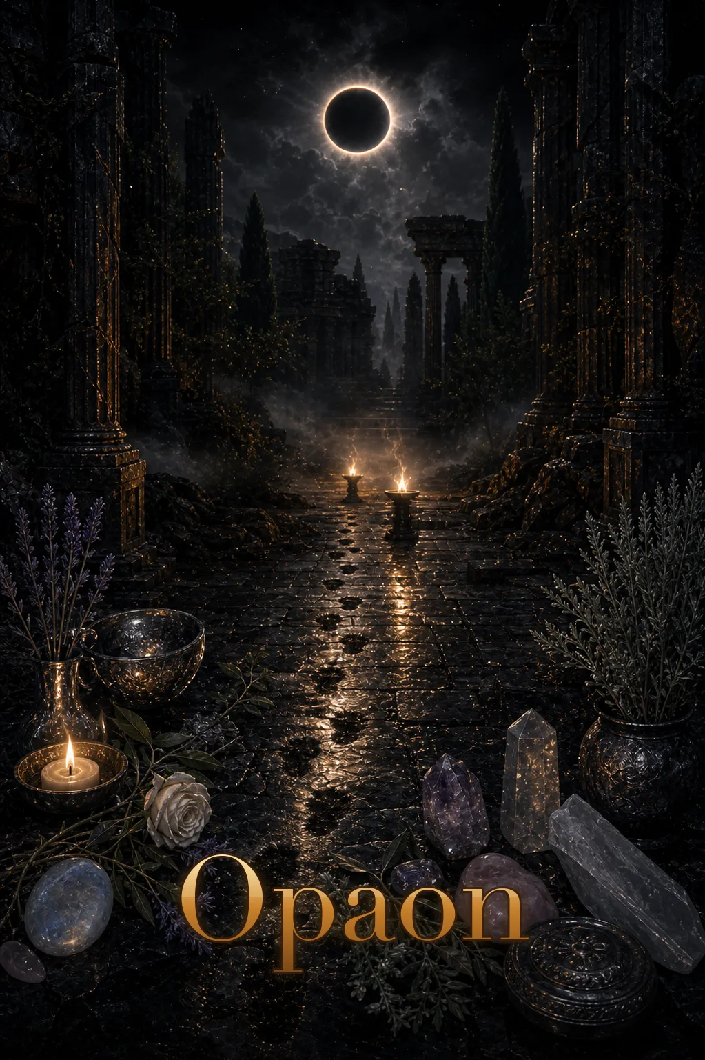 Imagem ritual do epíteto Opaon