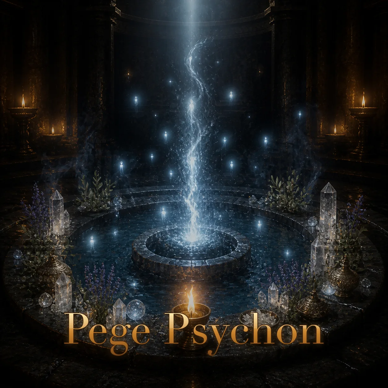 Imagem ritual do epíteto Pege Psychon