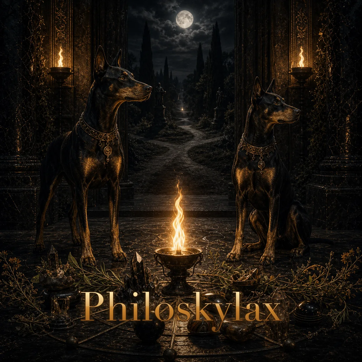 Imagem ritual do epíteto Philoskylax