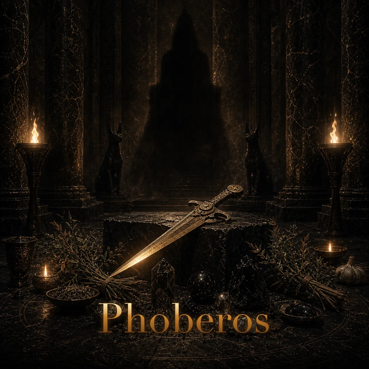 Imagem ritual do epíteto Phoberos