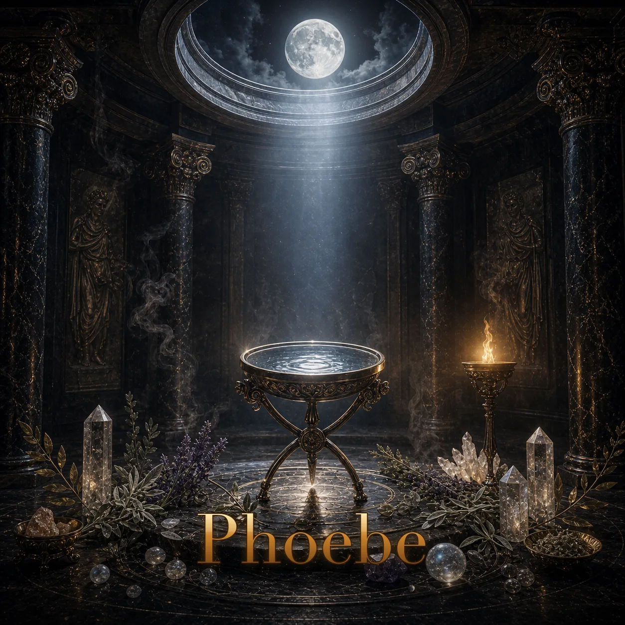 Imagem ritual do epíteto Phoebe