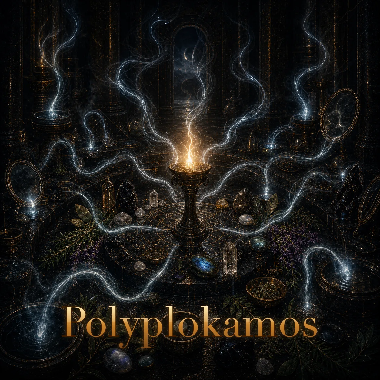 Imagem ritual do epíteto Polyplokamos