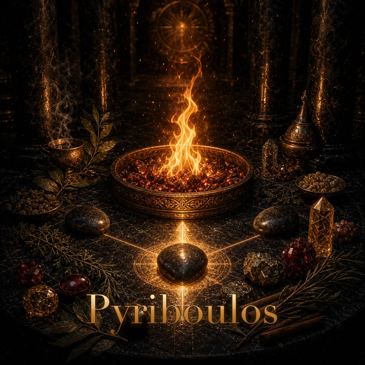 Imagem ritual do epíteto Pyriboulos
