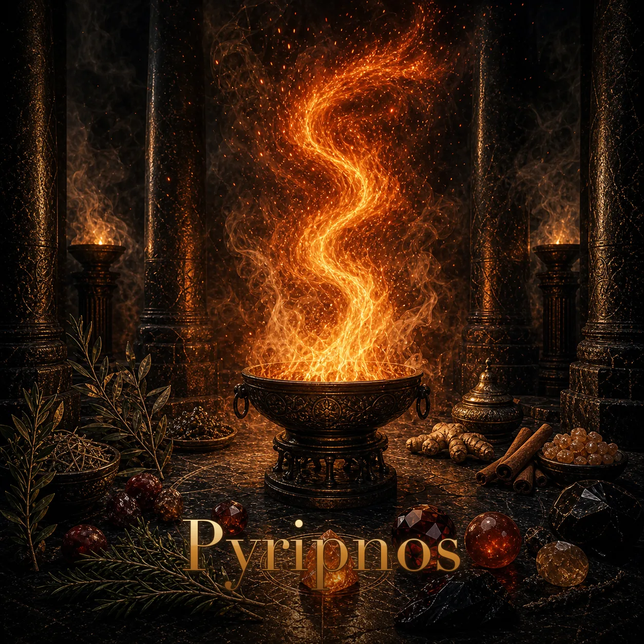 Imagem ritual do epíteto Pyripnos