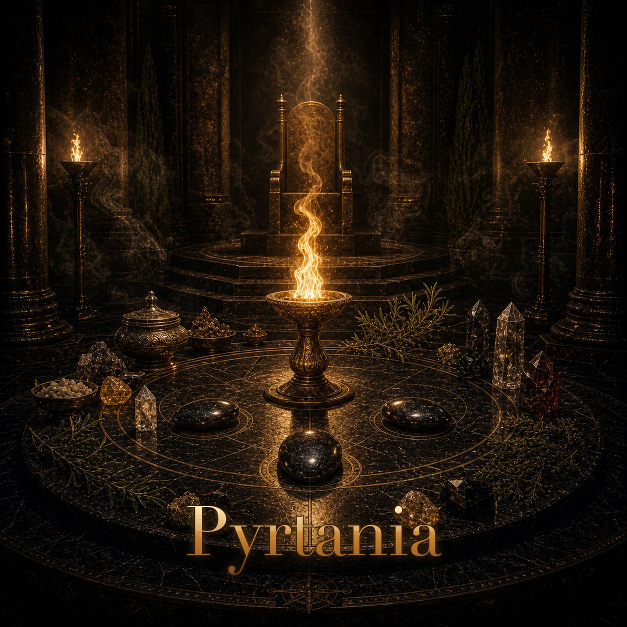 Imagem ritual do epíteto Pyrtania