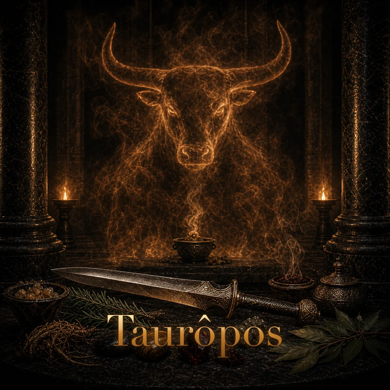 Imagem ritual do epíteto Taurôpos