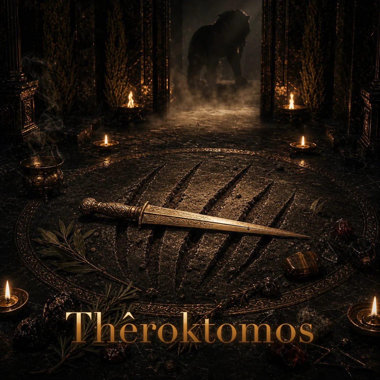 Imagem ritual do epíteto Thêroktomos
