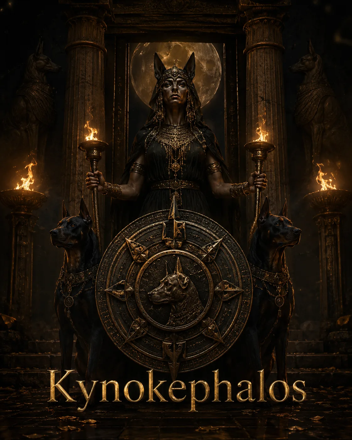 Imagem ritual do epíteto Kynokephalos