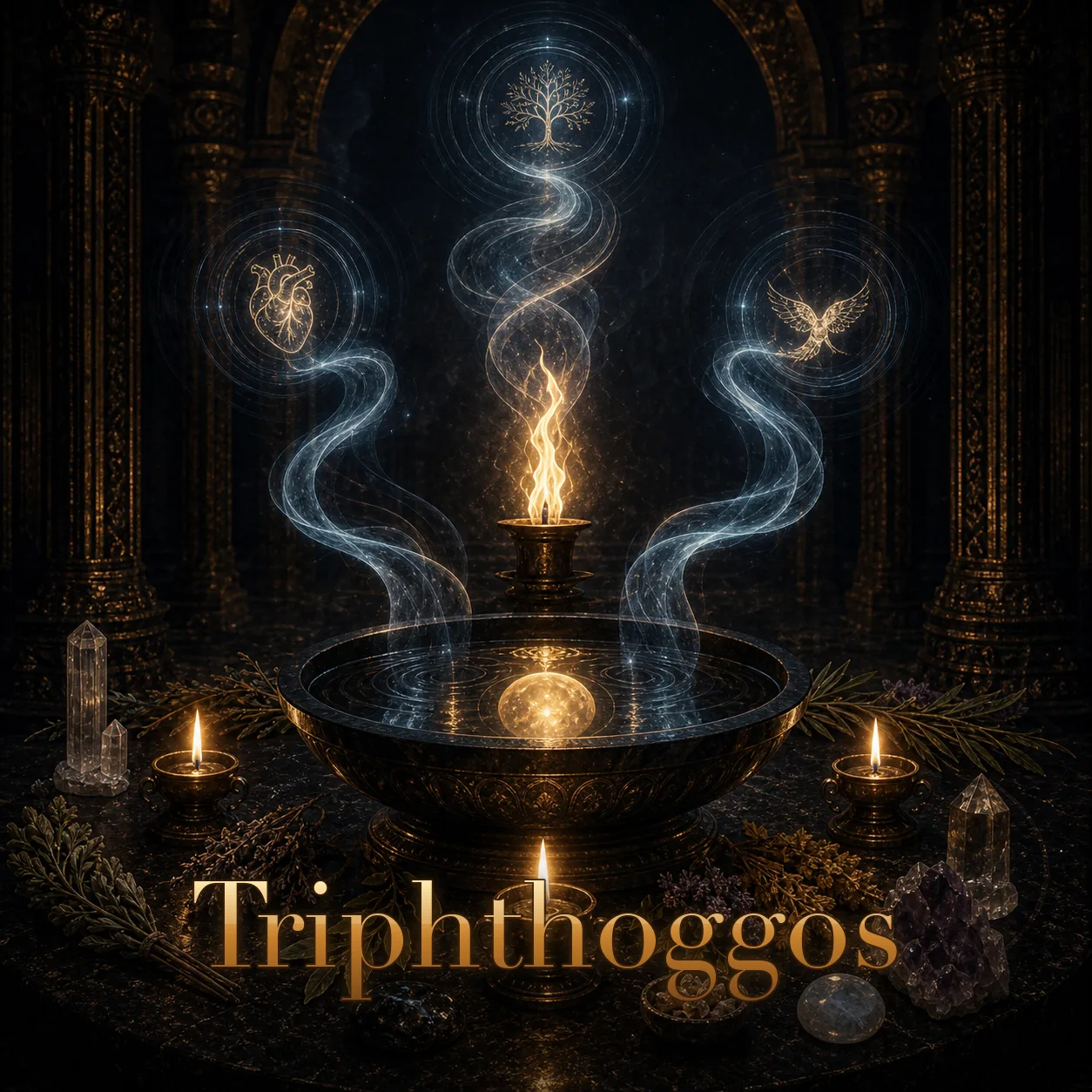 Imagem ritual do epíteto Triphthoggos