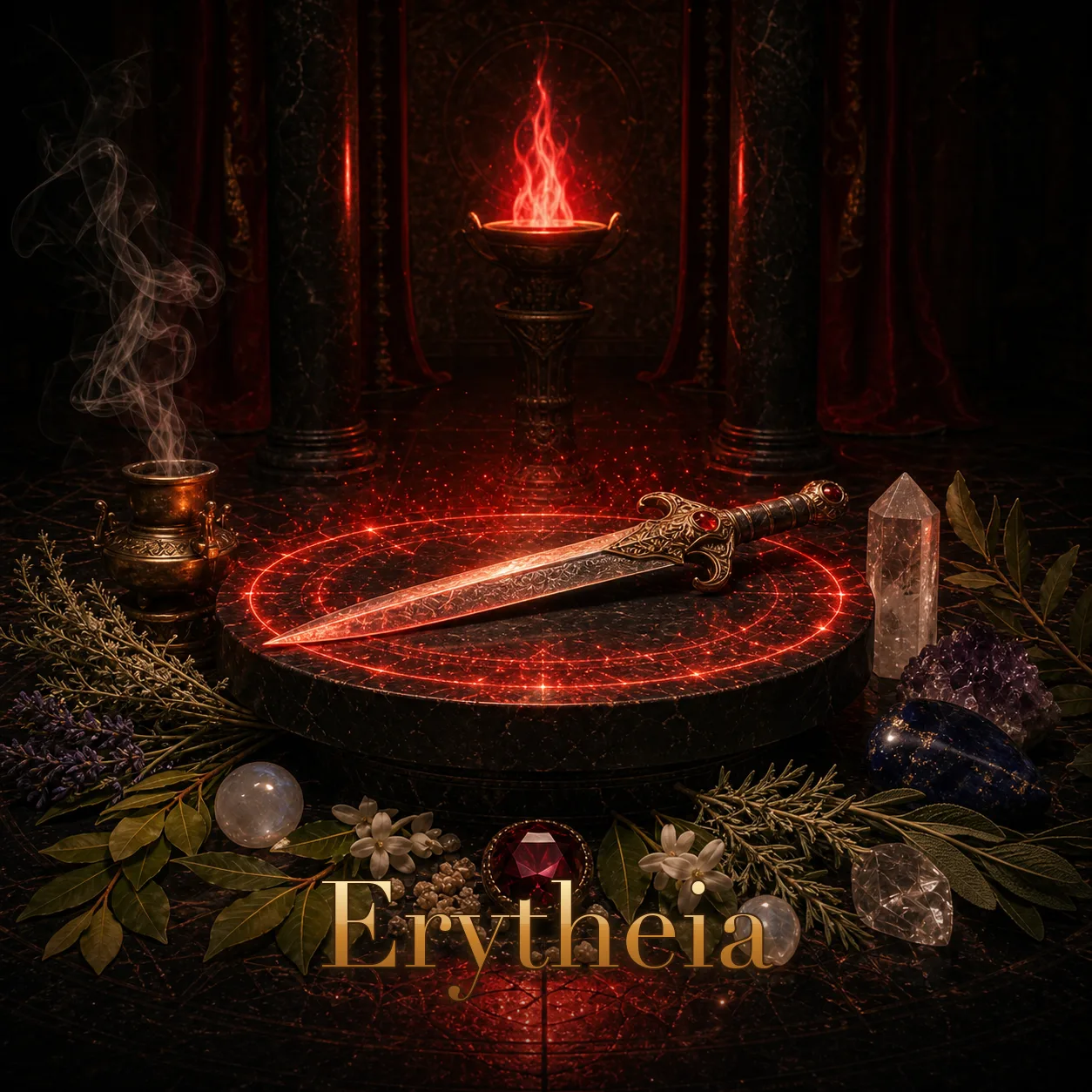 Imagem ritual do epíteto Erytheia