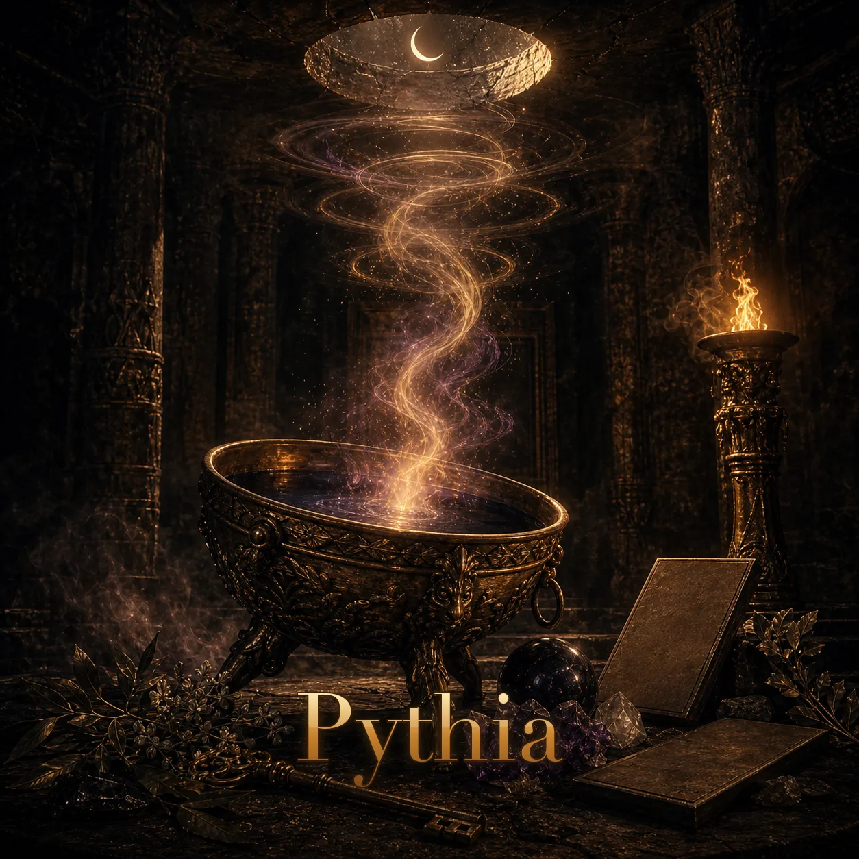 Imagem ritual do epíteto Pythia