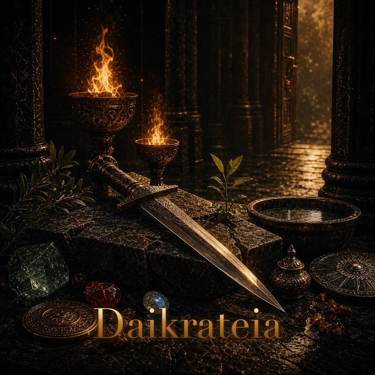 Imagem ritual do epíteto Daikrateia