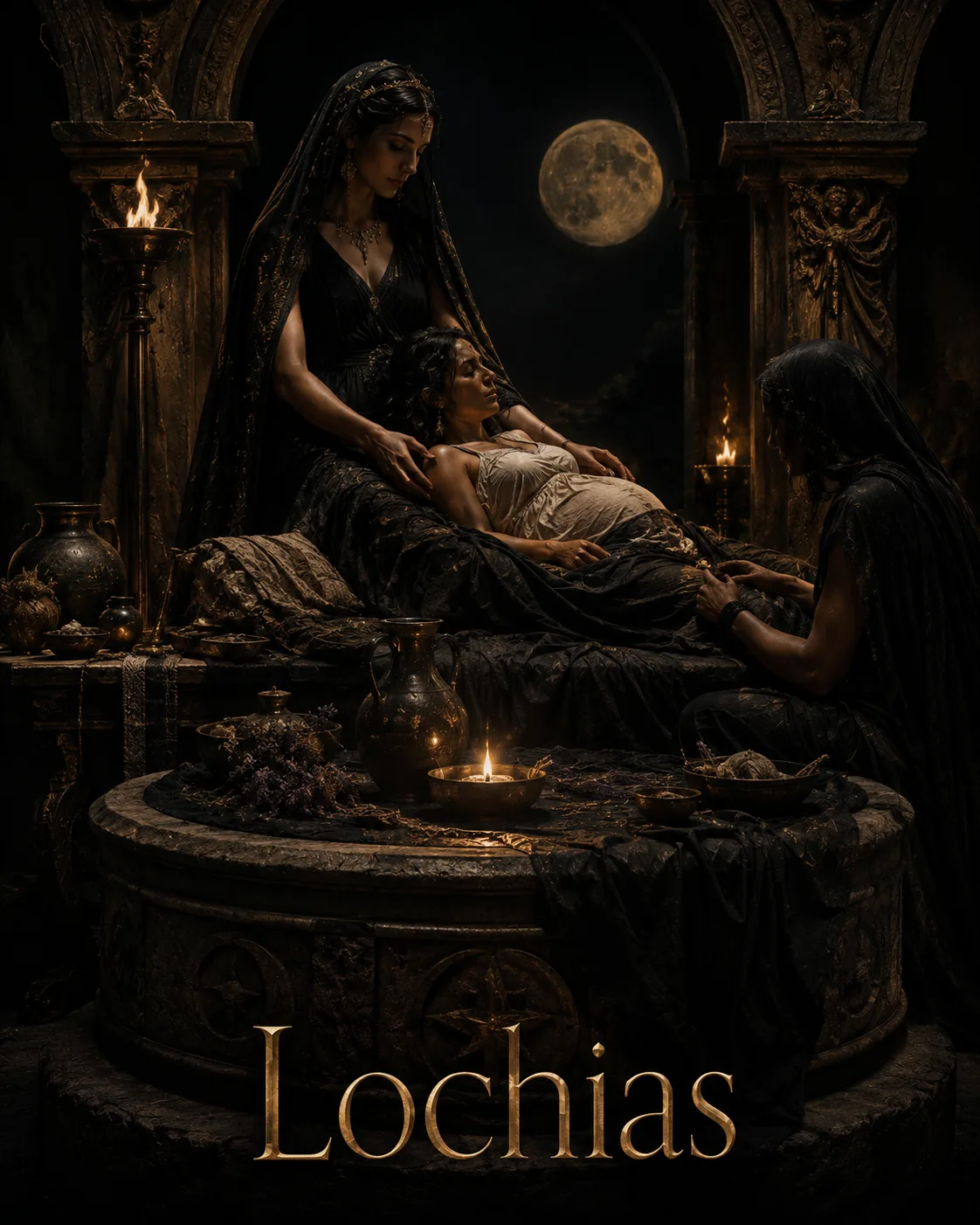 Imagem ritual do epíteto Lochias