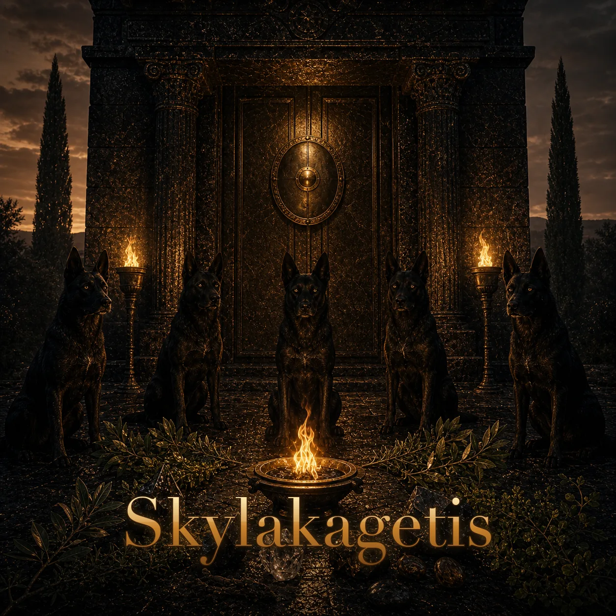 Imagem ritual do epíteto Skylakagetis