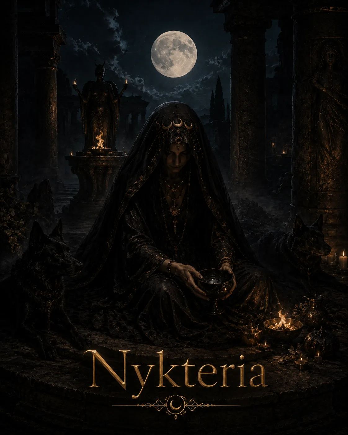 Imagem ritual do epíteto Nykteria