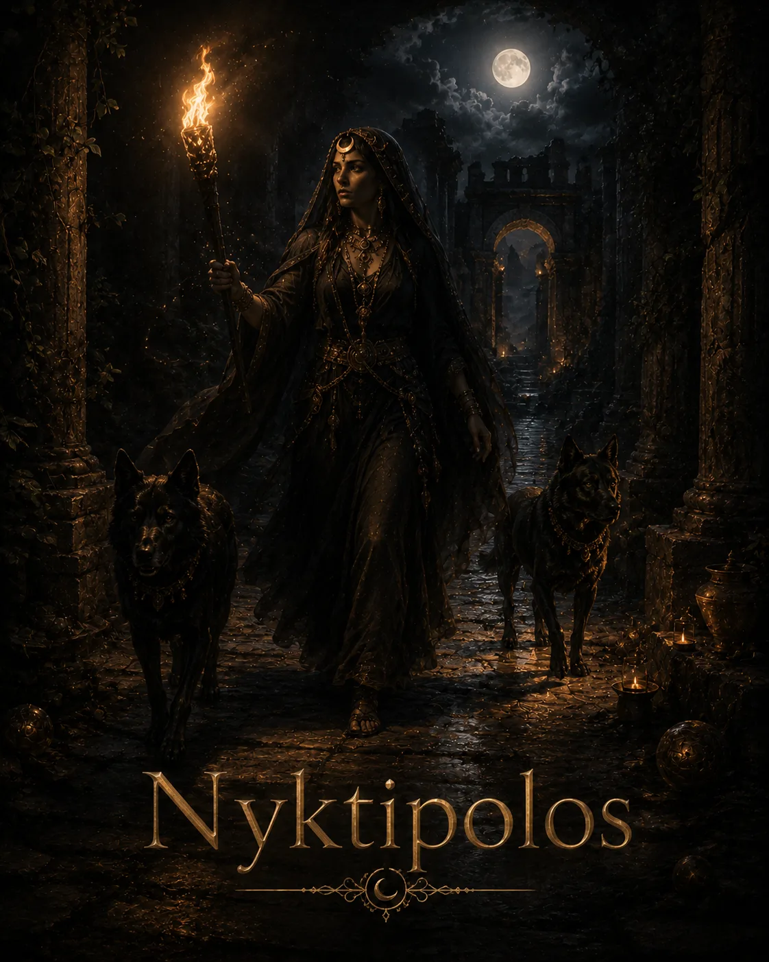 Imagem ritual do epíteto Nyktipolos