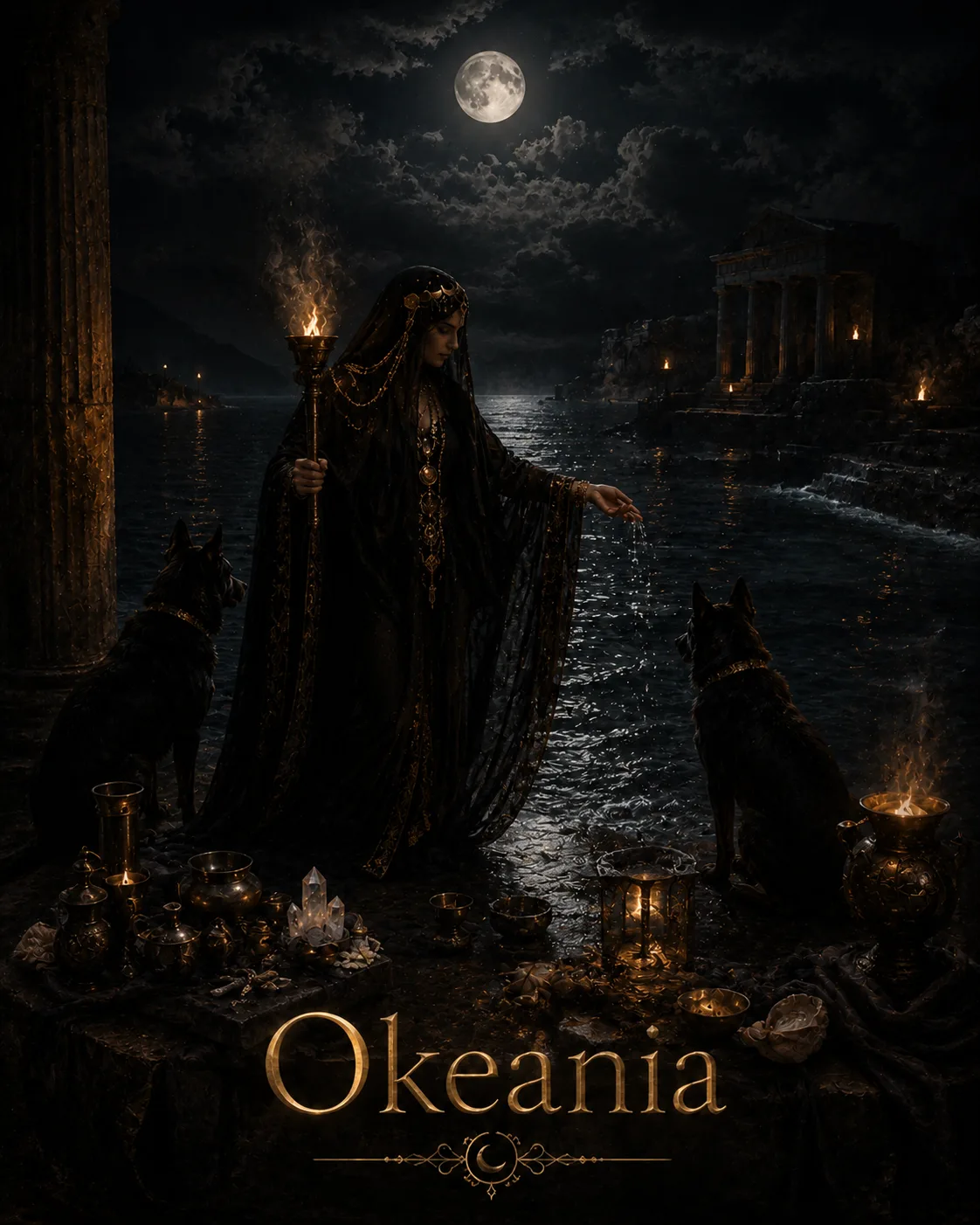 Imagem ritual do epíteto Okeania