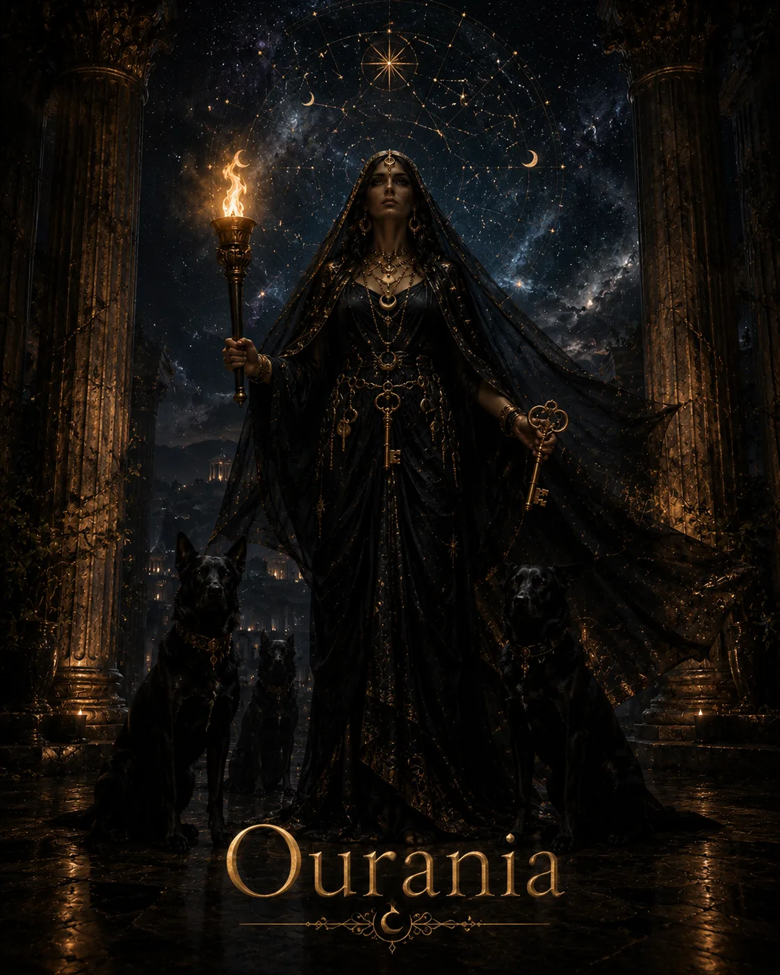 Imagem ritual do epíteto Ourania