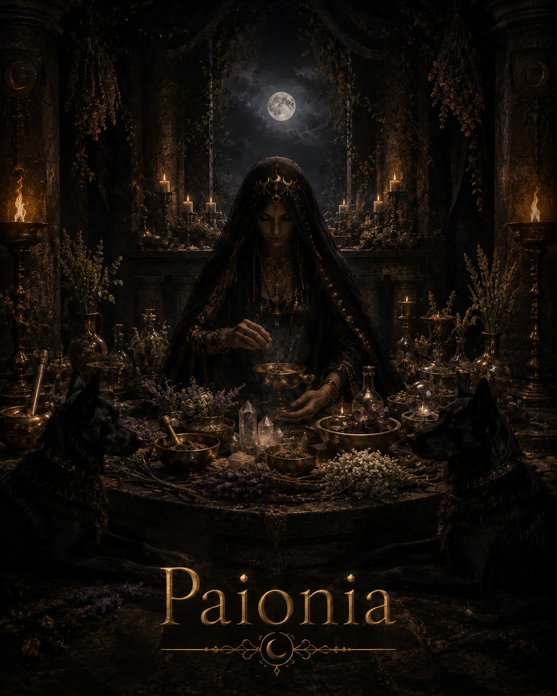 Imagem ritual do epíteto Paionia