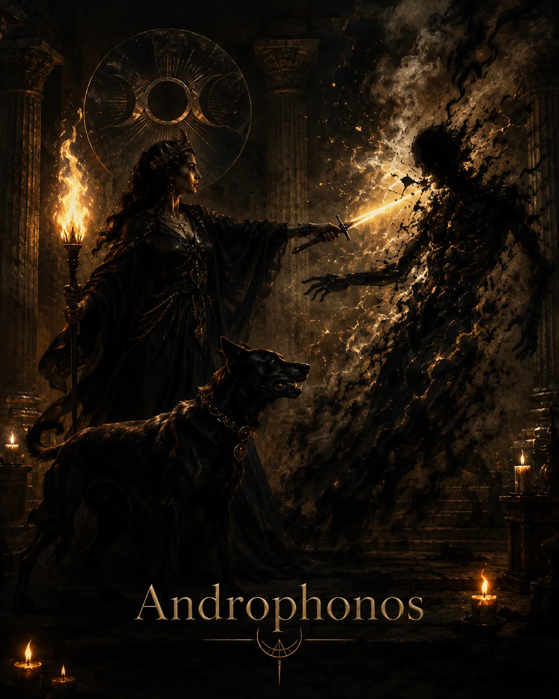 Imagem ritual do epíteto Androphonos